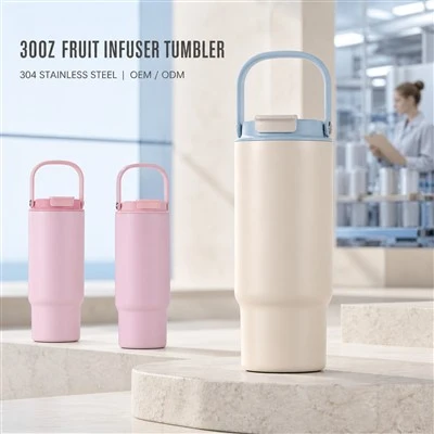Fruit Infuser 30oz Flip Straw Tumbler Cup سازنده